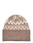 Cervinia Knitted Beanie Accessories Headwear Beanies Beige Twist & Tan...