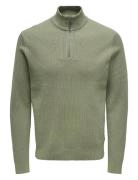 Onsphil Reg 12 Cotton Half Zip Knit Noos Tops Knitwear Half Zip Jumper...