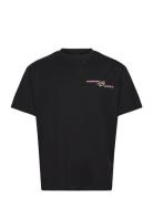 Sbugnine Tee Tops T-shirts Short-sleeved Black Pas De Mer