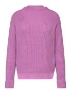 Slfselma Ls Knit Pullover Noos Tops Knitwear Jumpers Pink Selected Fem...