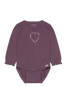 Body Ls Bodies Long-sleeved Purple Minymo