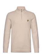 Shaker Stitch Quarter Zip Tops Knitwear Half Zip Jumpers Beige Lyle & ...