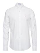 Slim Broadcloth Bd Tops Shirts Casual White GANT