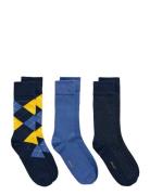 Argyle Socks 3-Pack Gift Box Underwear Socks Regular Socks Blue GANT