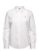 Cotton Stretch Regular Ls Shirt Tops Shirts Long-sleeved White Tommy H...