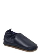 Solid Leather Slippers Tøfler Innesko Blue Melton