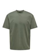 Onsfred Rlx Ss Tee Tops T-shirts Short-sleeved Green ONLY & SONS