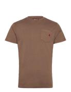 Mcs Tee Laredo Men Tops T-shirts Short-sleeved Brown MCS