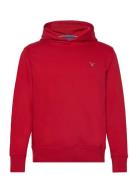 Reg Emb Original Shield Hood Tops Sweat-shirts & Hoodies Hoodies Red G...