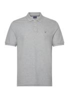 Emb Original Shield Polo Tops Polos Short-sleeved Grey GANT