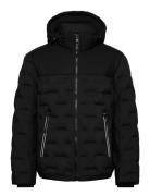 Hybrid Puffer Jacket Fôret Jakke Black Tom Tailor