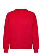 Shield C-Neck Sweat Tops Sweat-shirts & Hoodies Sweat-shirts Red GANT