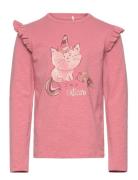 T-Shirt Ls Tops T-shirts Long-sleeved T-shirts Pink Minymo