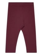 Leggings Sweat Bottoms Leggings Burgundy Minymo