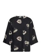 Oaja Myski Tops T-shirts & Tops Long-sleeved Black Marimekko