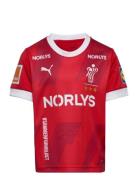 Dansk Håndbold Home Jersey Jr Sport T-shirts Short-sleeved Red PUMA