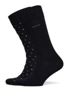 2P Rs Mini Iconic Mc Underwear Socks Regular Socks Black BOSS