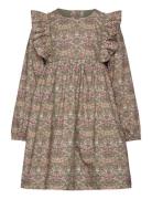 Dress In Liberty Fabric Dresses & Skirts Dresses Partydresses Khaki Gr...