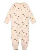 Pyjamas Fluffy Dogs Pyjamas Sie Jumpsuit Beige Lindex