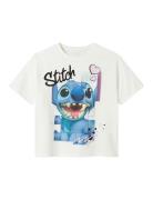 Nkfdiri Stitch Ss Nreg Top Noos Wdi Tops T-shirts Short-sleeved White ...