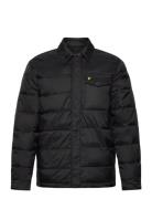 Wadded Collared Jacket Fôret Jakke Black Lyle & Scott