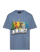 Lwtaffy 112 - T-Shirt S/S Tops T-shirts Short-sleeved Blue LEGO Kidswe...