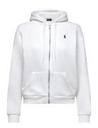 Fleece Full-Zip Hoodie Tops Sweat-shirts & Hoodies Hoodies White Polo ...