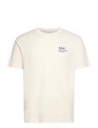 Small Graphic Ss T-Shirt Tops T-shirts Short-sleeved Cream GANT