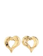 Tide Recycled Heart Earrings Accessories Jewellery Earrings Studs Gold...