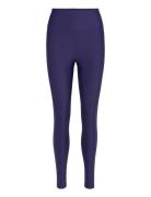 Graphic High Waist Tights Sport Running-training Tights Purple Casall