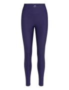 Overlap High Waist Tights Sport Running-training Tights Purple Casall