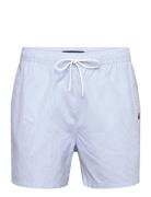 Medium Drawstring Ithaca Stripe Badeshorts Blue Tommy Hilfiger