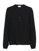 Kamathilde Blouse Tops Blouses Long-sleeved Black Kaffe