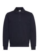 Brushed Regular-Fit Polo Sweatshirt Tops Sweat-shirts & Hoodies Sweat-...