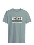 Jcologan Tee Ss Crew Neck Sn Mni Tops T-shirts Short-sleeved Grey Jack...