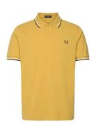 Twin Tipped Fp Shirt Tops Polos Short-sleeved Yellow Fred Perry