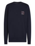 Hilfiger Stack Sweatshirt Tops Sweat-shirts & Hoodies Sweat-shirts Nav...