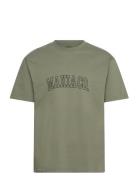 Nord T-Shirt Tops T-shirts Short-sleeved Khaki Green Makia