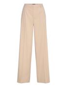 Tailored Wide Pants Bottoms Trousers Suitpants Beige Lexington Clothin...