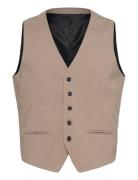 Men's Waistcoat For Suit Dressvest Beige Lindbergh