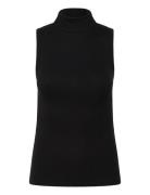 Top Valeria Tops T-shirts & Tops Sleeveless Black Lindex