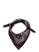 Bandana With Pattern Accessories Scarves Lightweight Scarves Brown Lin...