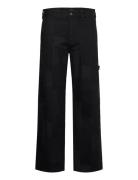 Jacquard Carpenter Pant Bottoms Trousers Cargo Pants Black Dickies