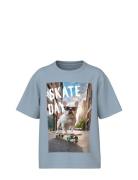 Nkmvoto Ss Nreg Top Tops T-shirts Short-sleeved Blue Name It