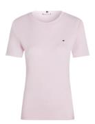 Slim Cody C-Nk Ss Tops T-shirts & Tops Short-sleeved Pink Tommy Hilfig...