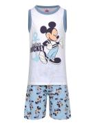 Pyjama Pyjamas Sett White Mickey Mouse