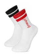 Retro Sports Socks 2Pk Sport Socks Regular Socks White Johaug