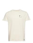 Patrick Organic Tee Tops T-shirts Short-sleeved Cream Clean Cut Copenh...