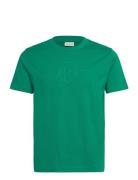 Reg Tonal Shield Ss T-Shirt Tops T-shirts Short-sleeved Green GANT