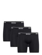 Boxerbrlong 3P Power Boksershorts Black BOSS